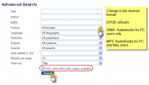 Advanced search