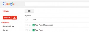 google drive with responses