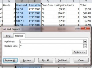 HC Export Replace